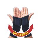 Tala curta bilateral para punho preta curta ac460 - ortho pauher