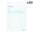 Talão De Pedido 1/32 Pequeno 40X2 Vias 80 Folhas TILIBRA Com 20 Unidades