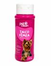 Talco Banho Seco Pet Clean Fêmea 100g Antiodor Canino Dog