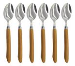 Talher Conjunto Jogo 6 Peças Wood Garfo Faca Colher - Lehaví Talher Conjunto Jogo 6 Peças Wood Garfo Faca Colher - Lehaví