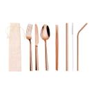 Talheres 8 em 1 Rose Gold + Ecobag Juta Talheres 8 em 1 Rose Gold + Ecobag Juta