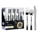 Talheres de plástico, configurações de mesa Lillian, extra pesados, 160 unidades