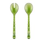 Talheres de salada guzzini em acrílico vanity acqua 27,5cm water lily green 129600ac13