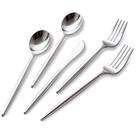 Talheres descartáveis SUT Silver Plastic 150 unidades (50 garfos, 50 colheres, 50 facas) Talheres descartáveis SUT Silver Plastic 150 unidades (50 garfos, 50 colheres, 50 facas)