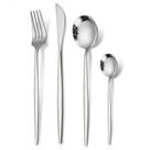 talheres inox suplat mesa posta faqueiros kit talheres utensílios de cozinha Kit 4 Peças Luxo Slim