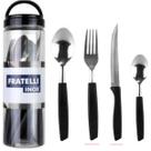 Talheres New Caprese Garfo Faca Colher mesa chá Jarra 17 peças inox