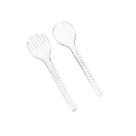 Talheres Para Salada 2 Peças Colher e Garfo Cristal - Keita