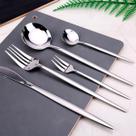 Talheres Salada Jantar Cozinha Bar Buffet Jogo Faqueiro Kit 20 Peças Talher Prata ou Dourado Aço Inoxidável