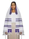 Talit Especial Profeta Isaías Roxo - Importado De Israel