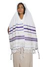 Talit Totalmente Roxo Messiânico - 60x180 Cm - Israel