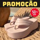 Tamanco Anabela de dedo Ortopedico para Esporao Fascite Plantar Micro Blogueira