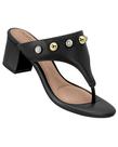 Tamanco beira rio 8246.1208 salto bloco grosso feminino -