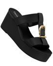 Tamanco beira rio 8407.146 anabela com fivela feminino -