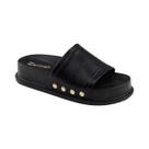 Tamanco Casual Flatform em Couro Feminino Santinelli Preto / Couro Napa 34