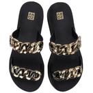 Tamanco Com Corrente Zaxy Slide Feminino Slide Moderno
