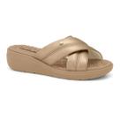 Tamanco Comfortflex Anabela Feminina Conforto Tiras Cruzadas - Tamanco Comfortflex Anabela Feminina Conforto Tiras Cruzadas -
