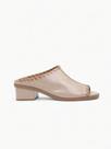 Tamanco Couro Elegance - Bege