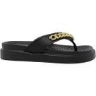 Tamanco Dedo Feminino Casual Dia a Dia Passeio Trabalho Verão com Corrente Flat Form Conforto Moleca 5554.103