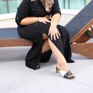 Tamanco em Couro Nina Preto e Branco Tamanco em Couro Nina Preto e Branco