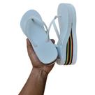 Tamanco Estilo Havaianas Salto High Fashion Plataforma Salto 6 cm