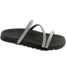 Tamanco Feminina Flat Chinelo Rasteira Strass Brilho Anatômico Via Angel 6302. Tamanco Feminina Flat Chinelo Rasteira Strass Brilho Anatômico Via Angel 6302.