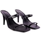 Tamanco Feminino 2 Tiras Salto Fino Moda Elegance Verão Confortável