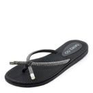 Tamanco Feminino Beira Rio Flat REF: 8395227 TIRA PRONTA STRASS