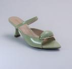 Tamanco Feminino Bico Folha Pedraria Salto Médio Moda Casual Tamanco Feminino Bico Folha Pedraria Salto Médio Moda Casual
