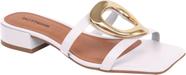 Tamanco Feminino Bottero Couro Salto Bloco Fivela 372903