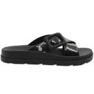 Tamanco Feminino Casual Dia a Dia Slide Flatform Passeio com Glitter Zaxy 19053 Tamanco Feminino Casual Dia a Dia Slide Flatform Passeio com Glitter Zaxy 19053
