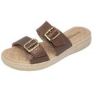 Tamanco Feminino Casual Papete Couro Comfortflex