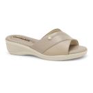 Tamanco Feminino Comfortflex Tira Cruzada e Salto Baixo Confortável