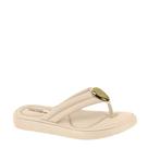 Tamanco Feminino Dedo Ultraconforto Detalhe Modare 7208.110 - Creme - 40