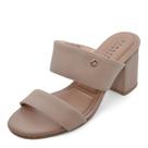 Tamanco Feminino Lia Line Salto Médio REF: 2343-71803 COURO FLOATHER