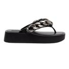 Tamanco Feminino Petite Jolie Moderno Tira Corrente Lançamento Estilo Fashion