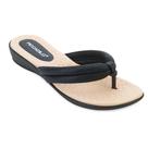 Tamanco Feminino Piccadilly Anabela Dedo Chinelo 500324 Preto