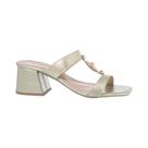 Tamanco Feminino Salto Grosso Bloco Médio Social Casual Moda