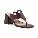 Tamanco Feminino Stessy Casual Salto Bloco Meia Esfera Nuvem Babado - Tamanco Feminino Stessy Casual Salto Bloco Meia Esfera Nuvem Babado -
