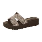 Tamanco Feminino Vizzano FlatForm com Brilhos 649233430757