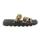 Tamanco Feminino Vizzano Pelo Onça Milano Multi Bege Preto