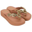 Tamanco Flat Zaxy Chain Feminino Adulto Ref 19154