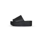 Tamanco Flatform Palha Preto