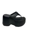 Tamanco Glads 0400 Plataforma Anabela de Dedo Super Confortável Feminino (65701)