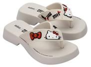 Tamanco melissa feminino flatform + hello kitty 37992 bege * original -