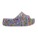 Tamanco Melissa Free Platform Slide + Hello Kitty Lilás/Amarelo