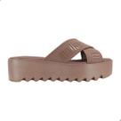 Tamanco Melissa M-Lover Cross Strap Platform Bronze/Marrom