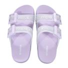 Tamanco Mini Melissa Cozy Slide M-Lover Infantil Lilas/Prata