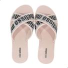 Tamanco Mini Melissa M-Lover Slide Deluxe Infantil Rosa/Cristal