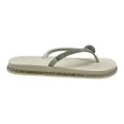 Tamanco miss love feminino plataforma casual pr-204 off white