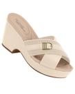 Tamanco modare 7137.147 anabela com fivela feminino -